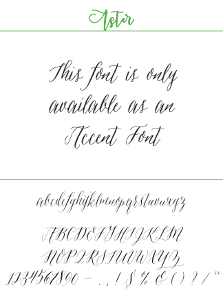 Font Aster