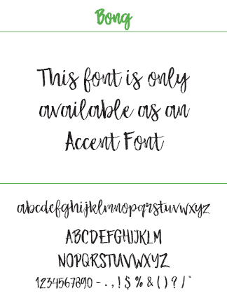 Font Bong