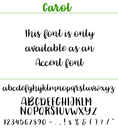 Font Carol