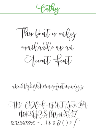 Font Cathy