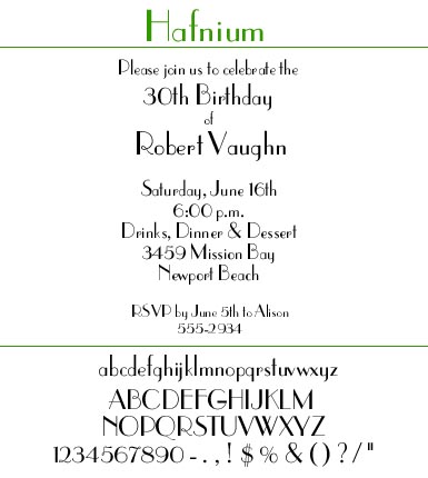 Font Hafnium