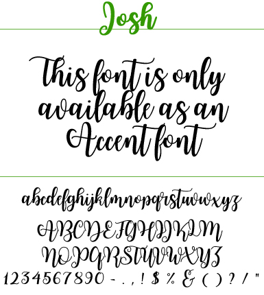 Font Josh