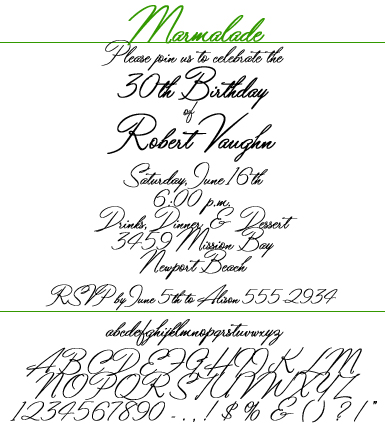 Font Marmalade