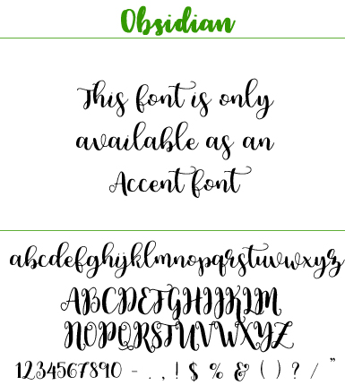 Font Obsidian