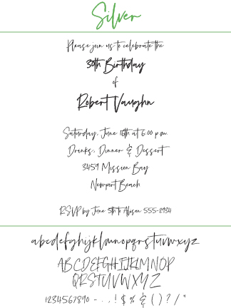 Font Silver