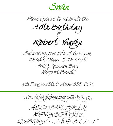 Font Swan