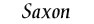 Font Saxon