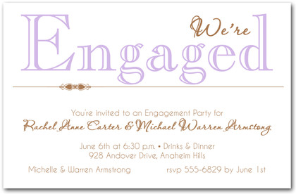 Lilac Engagement Party