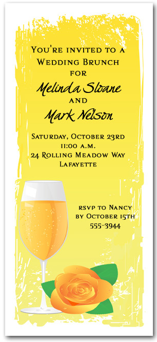 Mimosa Brunch Invitations 6