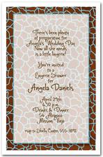 Blue Giraffe Print Bridal