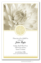 Golden Elegance Floral Invitations