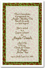 Green Giraffe Print Bridal