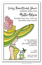 Derby Day Lady Bridal Shower Invitations