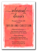 Mandarin Watercolor Rehearsal Dinner Invitations