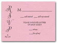 Classic Wedding Pink RSVP